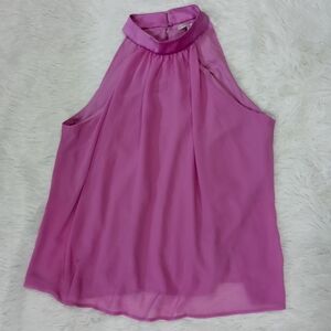 Eva Mendes for New York & Company Purple Sleeveless Blouse 16